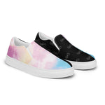 Load image into Gallery viewer, Mystic Clouds - BFW Black Women’s slip-on canvas shoes
