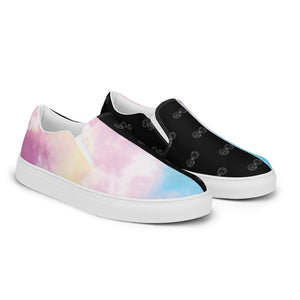 Mystic Clouds - BFW Black Women’s slip-on canvas shoes