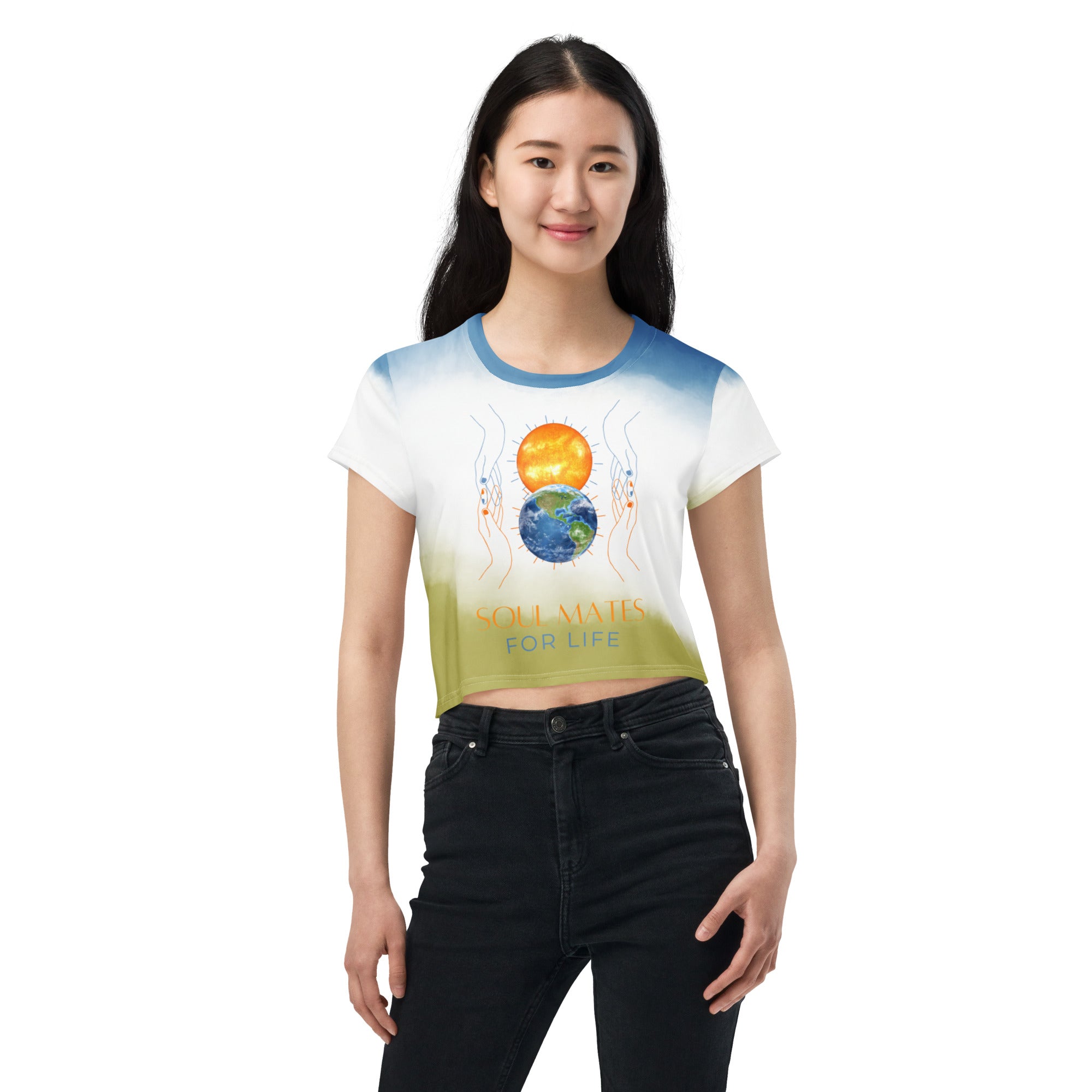 Soul Mates Multi Color - BFW Crop Tee