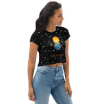 Load image into Gallery viewer, Soul Mates in Space - BFW Unisex Crop Tee
