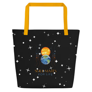 Soul Mates in Space - BFW Large Tote Bag