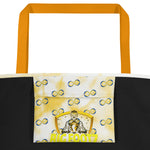 Load image into Gallery viewer, Soul Mates Sun Flare - BFW Large Tote Bag
