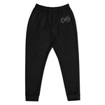 Load image into Gallery viewer, Black &amp; Silver logo BFW Footprints - Black Men&#39;s Joggers
