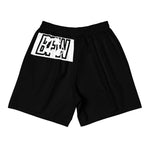 Load image into Gallery viewer, Black &amp; Silver Logo BFW Footprints - Black Men&#39;s Athletic Shorts
