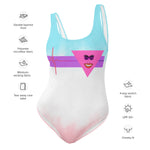 Load image into Gallery viewer, Big Mouth Life Line Pink - BFW One-Piece Swimsuit Colorful
