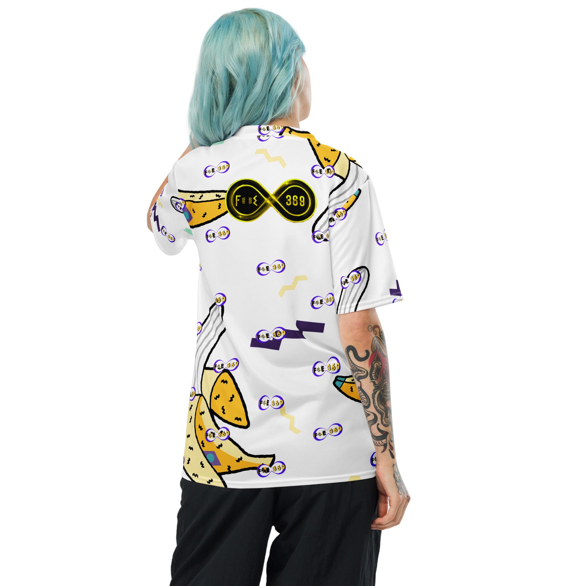 Banana Savage / White - BFW Lay Around unisex sports jersey