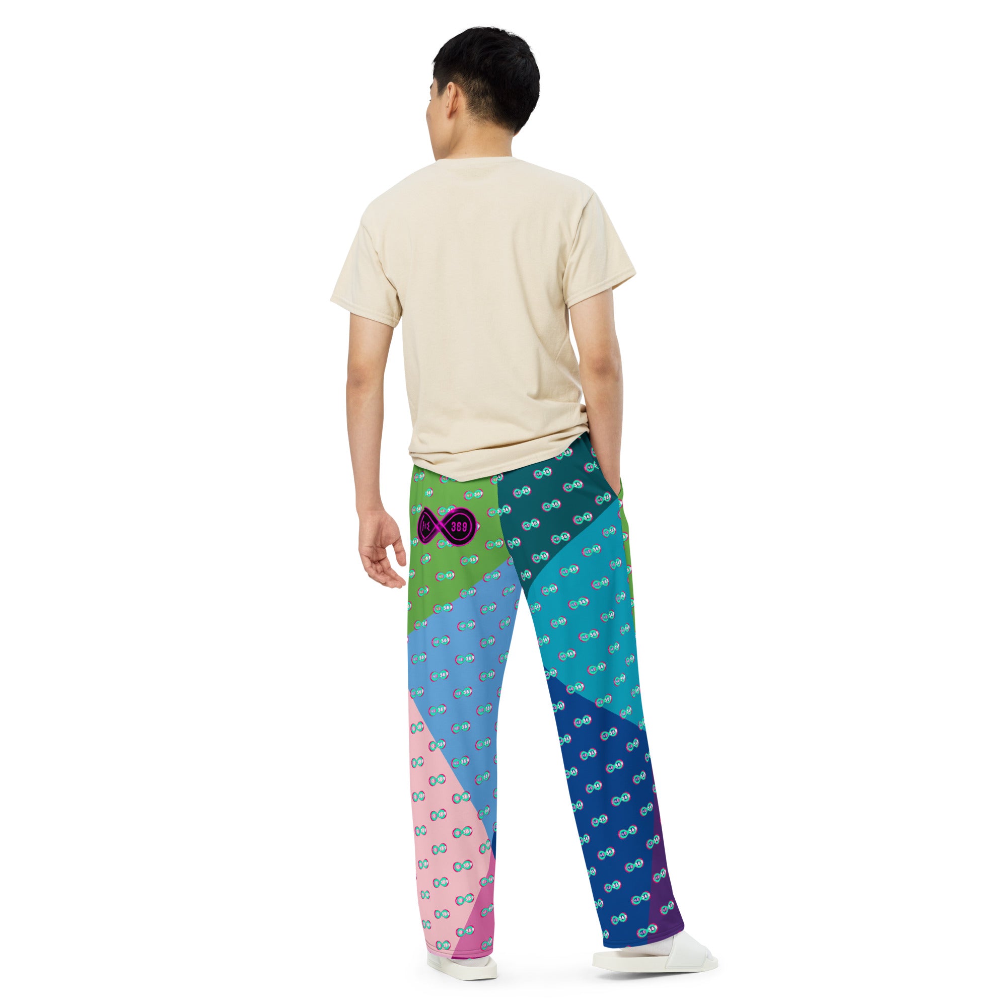 Falling Rainbow - BFW Lay Around unisex wide-leg pants