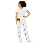 Load image into Gallery viewer, Golden Steppers / White - BFW Lay Around unisex wide-leg pants
