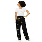 Load image into Gallery viewer, Golden Steppers / Black - BFW Lay Around unisex wide-leg pants
