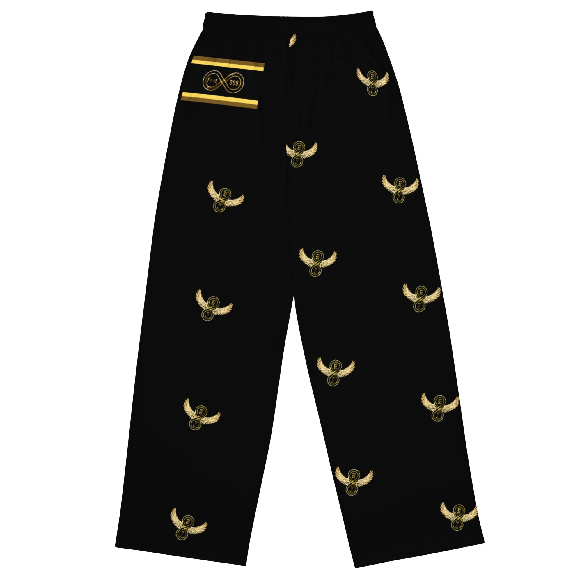 Golden Steppers / Black - BFW Lay Around unisex wide-leg pants