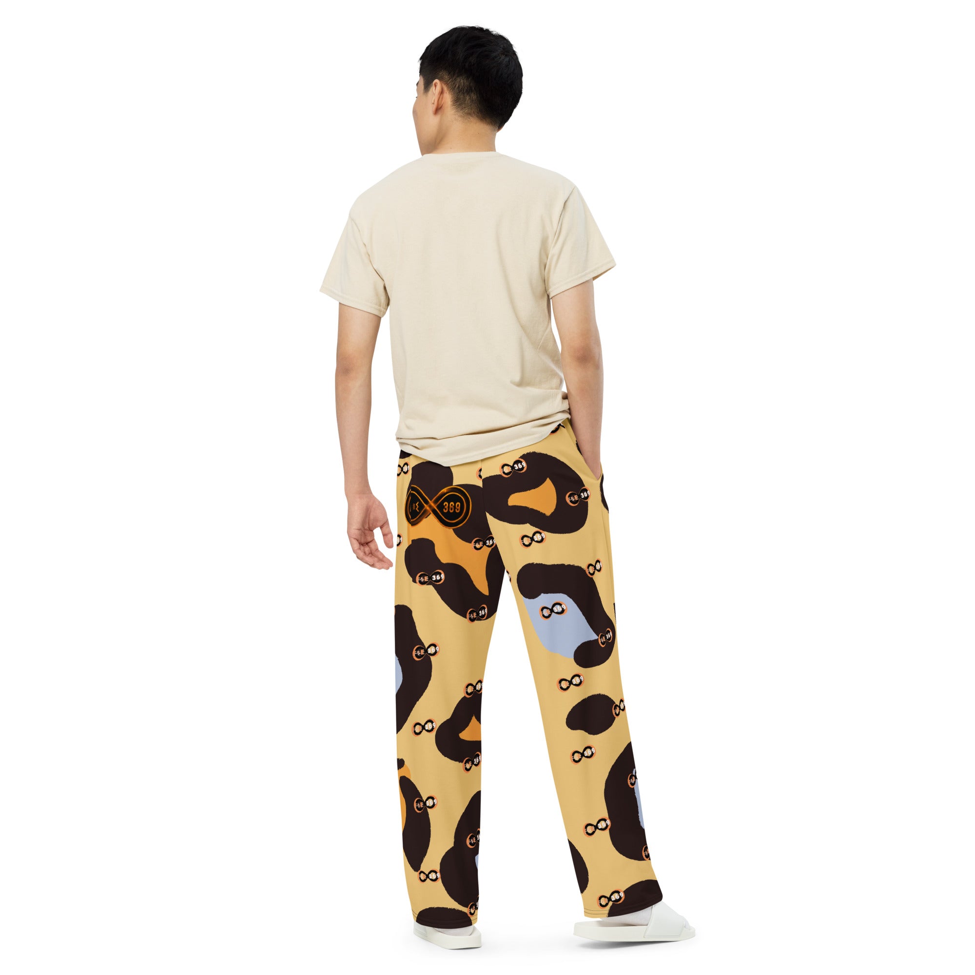 Leopard - BFW Lay Around unisex wide-leg pants