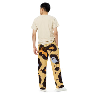 Leopard - BFW Lay Around unisex wide-leg pants