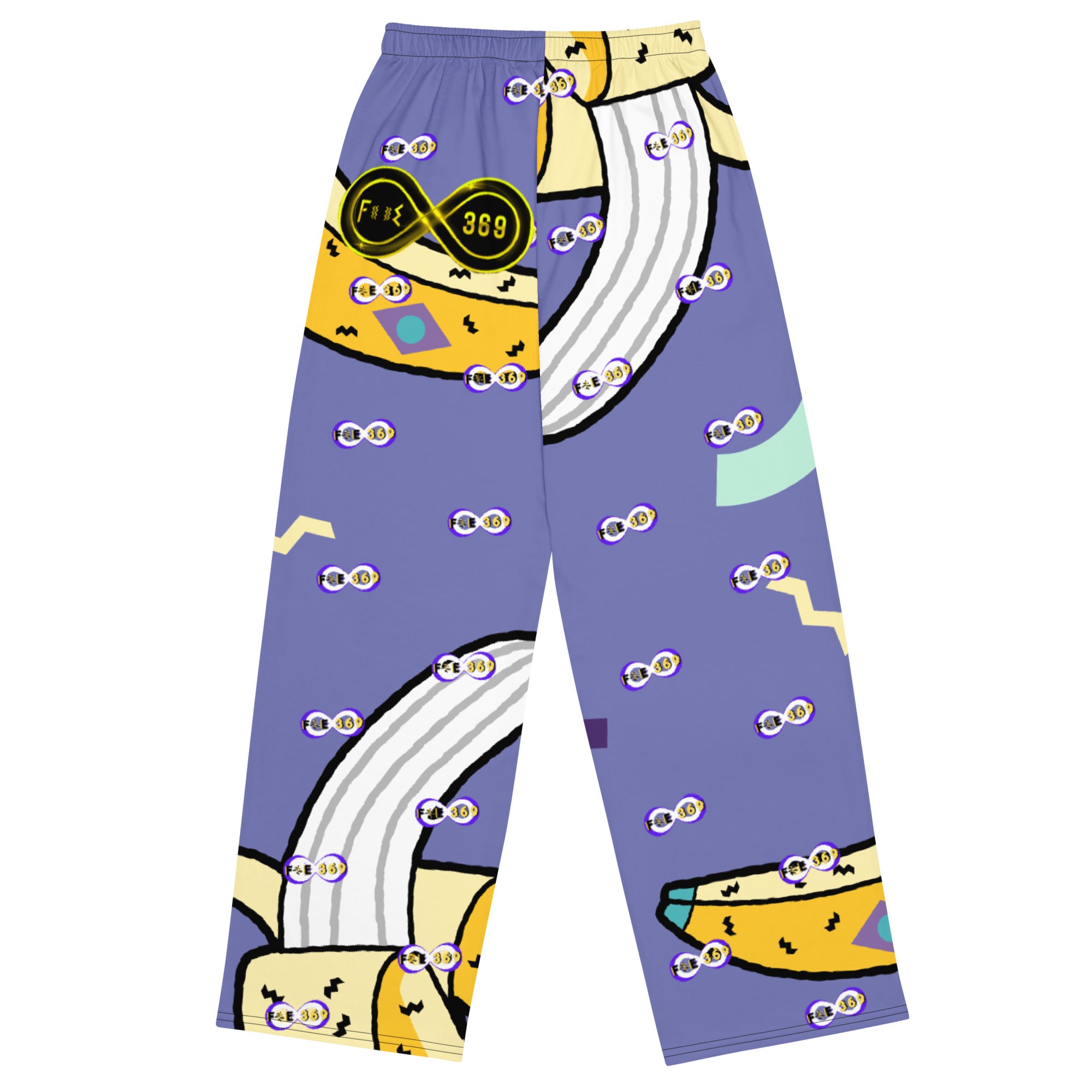 Banana Savage / Purple - BFW Lay Around unisex wide-leg pants