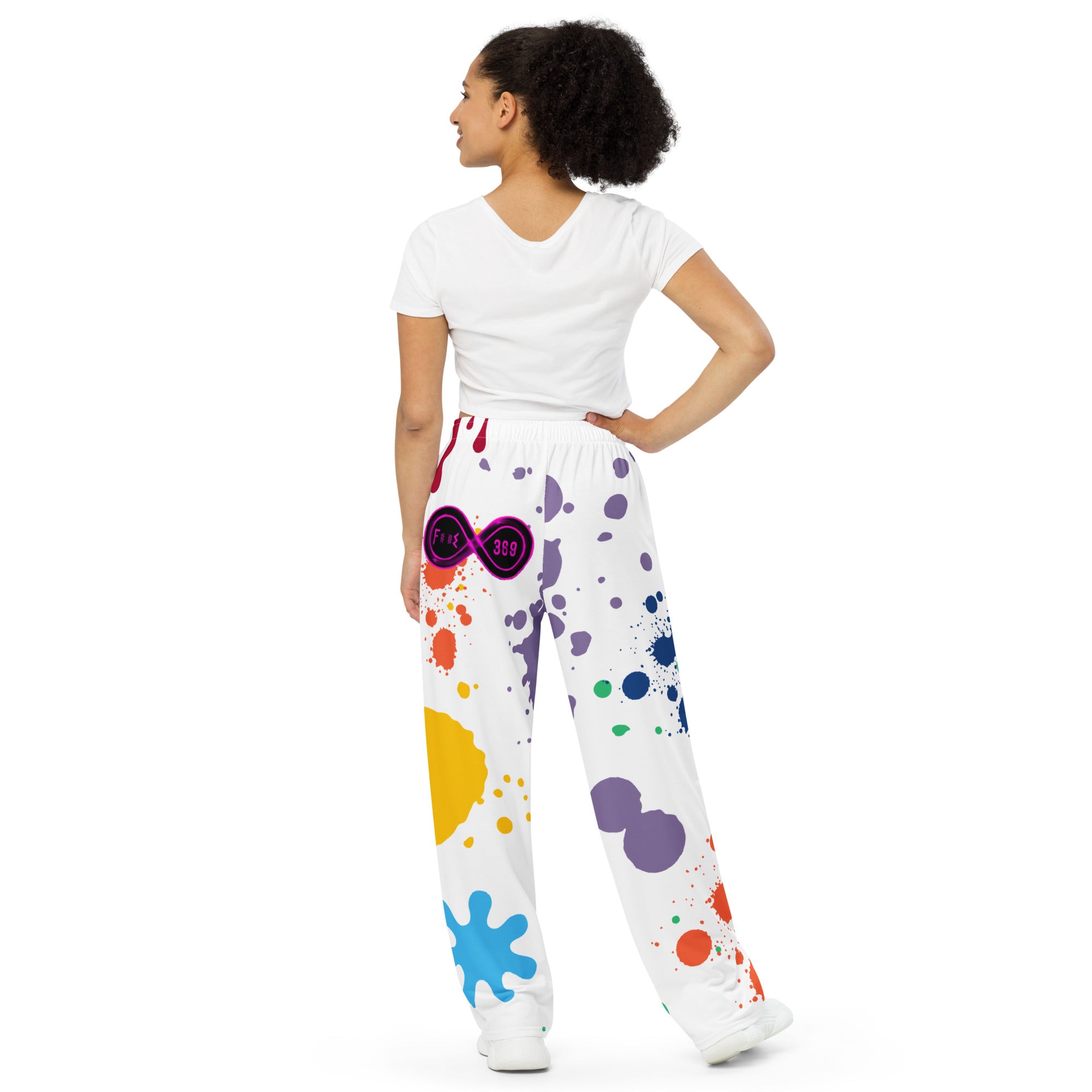 Paint Spill - BFW Lay Around unisex wide-leg pants