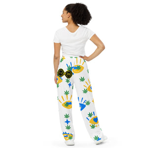 I Love Weed - BFW Lay Around unisex wide-leg pants