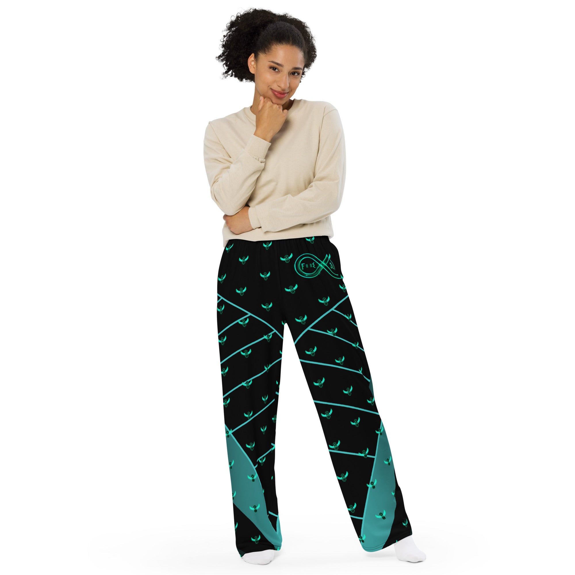 UFO Landing - BFW Lay Around unisex wide-leg pants