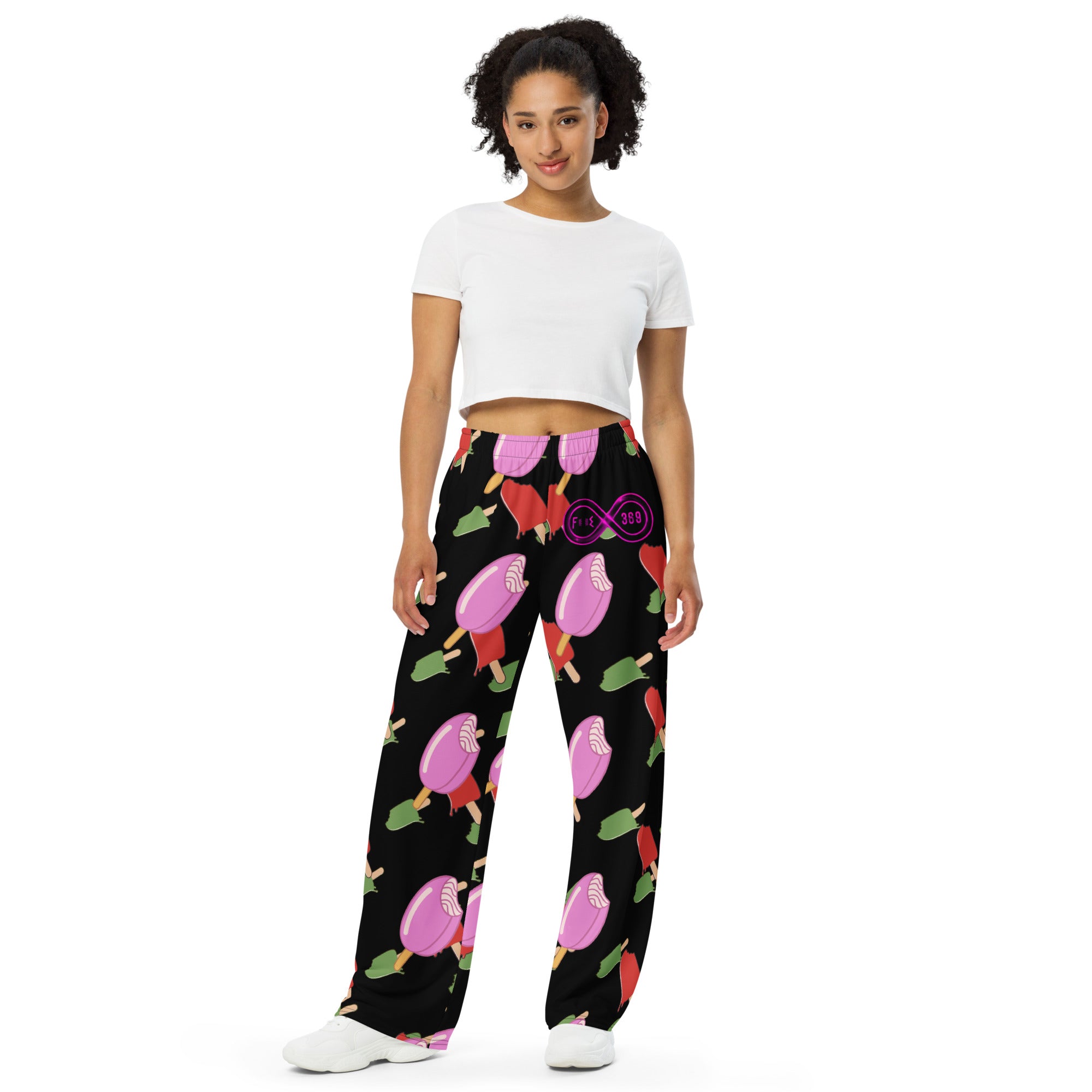 Cold Popsicle / Black - BFW Lay Around unisex wide-leg pants