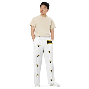 Golden Steppers / White - BFW Lay Around unisex wide-leg pants