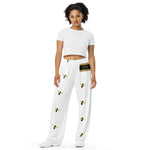 Load image into Gallery viewer, Golden Steppers / White - BFW Lay Around unisex wide-leg pants
