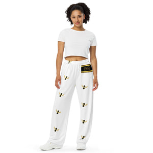 Golden Steppers / White - BFW Lay Around unisex wide-leg pants