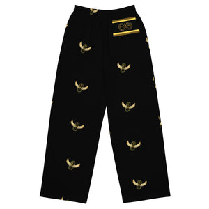 Golden Steppers / Black - BFW Lay Around unisex wide-leg pants