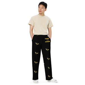 Golden Steppers / Black - BFW Lay Around unisex wide-leg pants