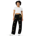 Load image into Gallery viewer, Golden Steppers / Black - BFW Lay Around unisex wide-leg pants
