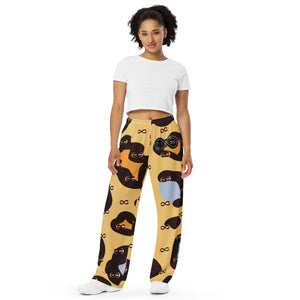 Leopard - BFW Lay Around unisex wide-leg pants