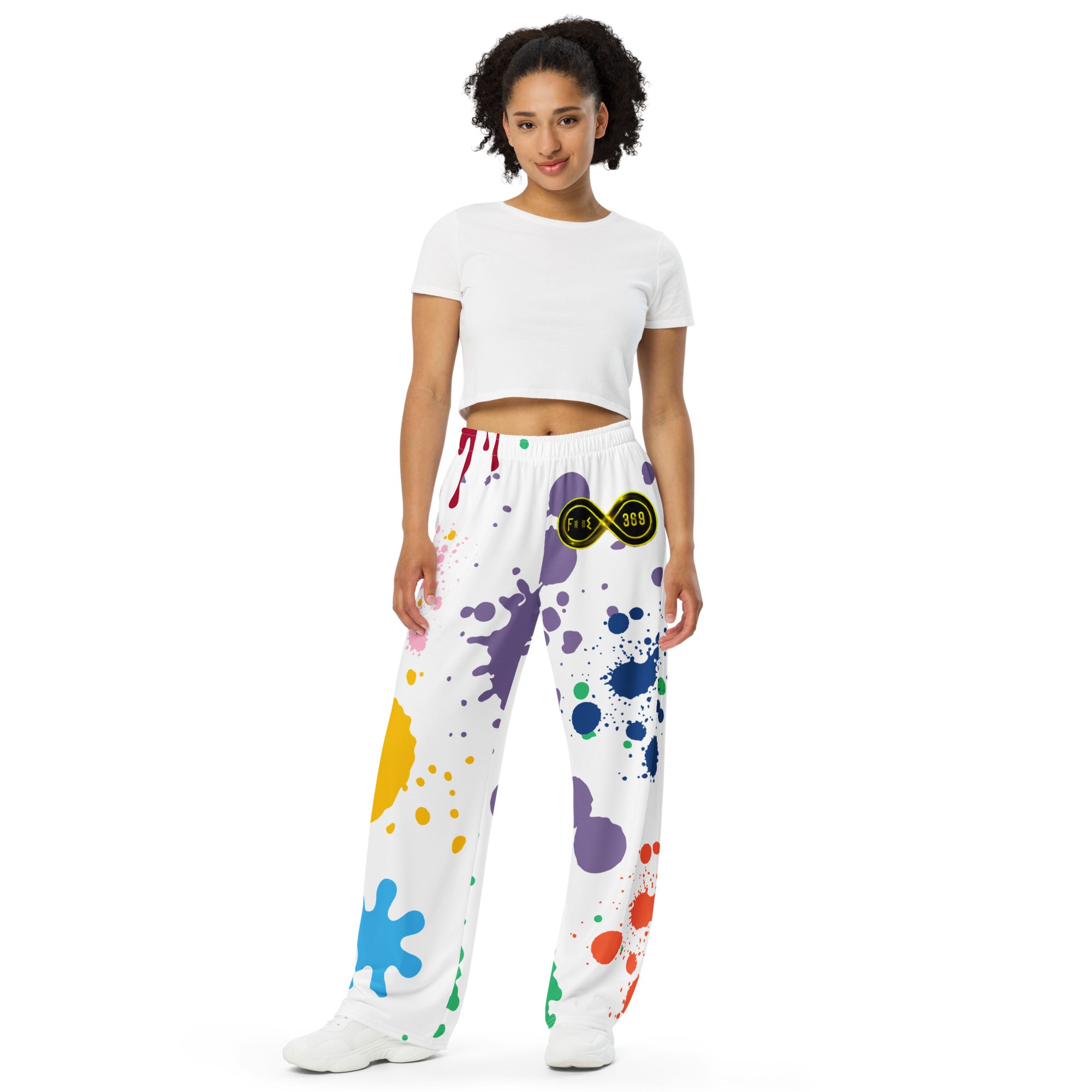 Paint Spill - BFW Lay Around unisex wide-leg pants