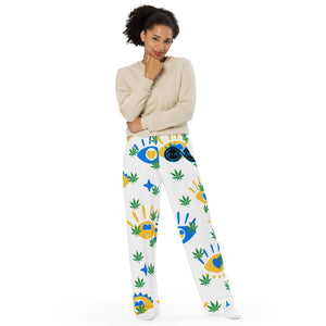 I Love Weed - BFW Lay Around unisex wide-leg pants