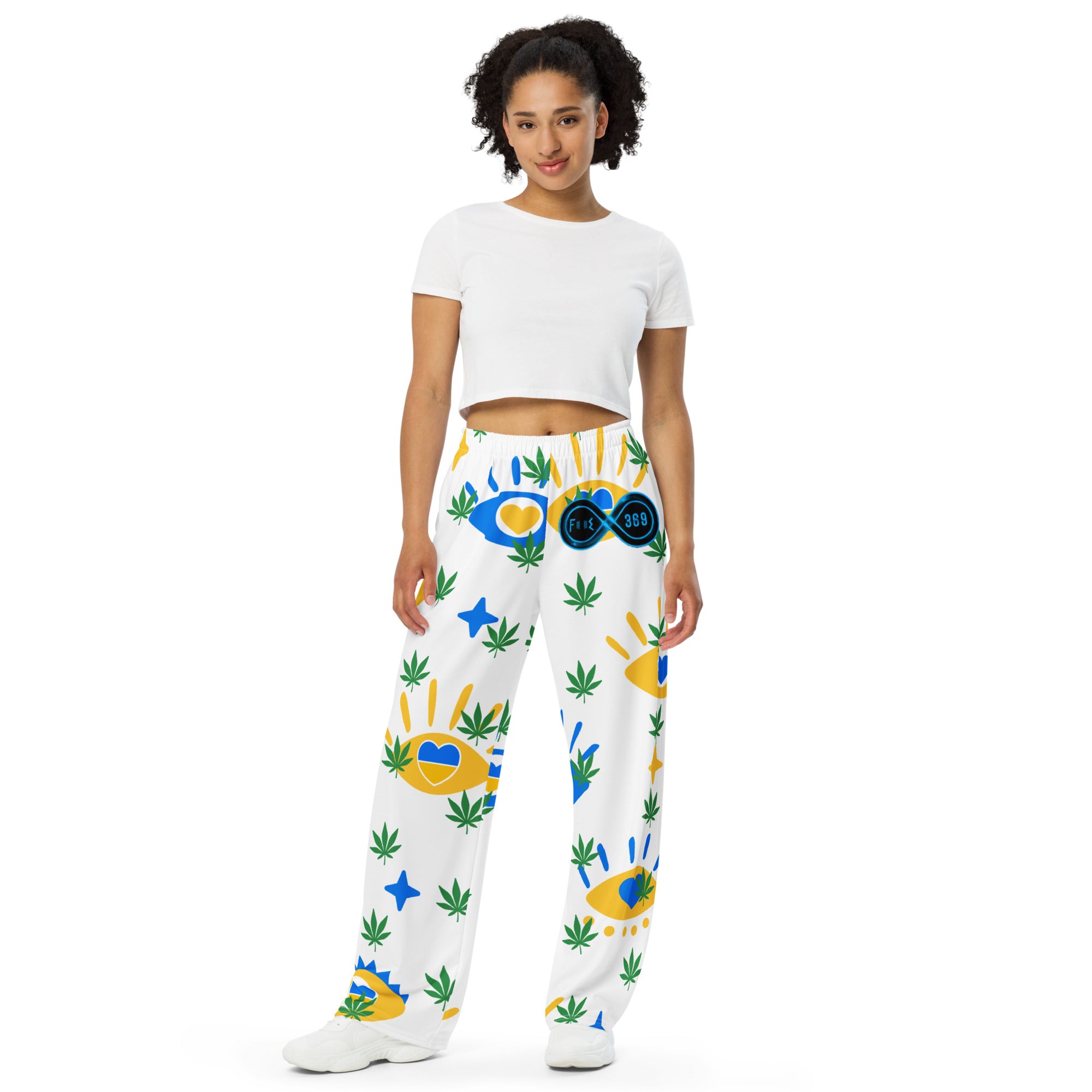 I Love Weed - BFW Lay Around unisex wide-leg pants