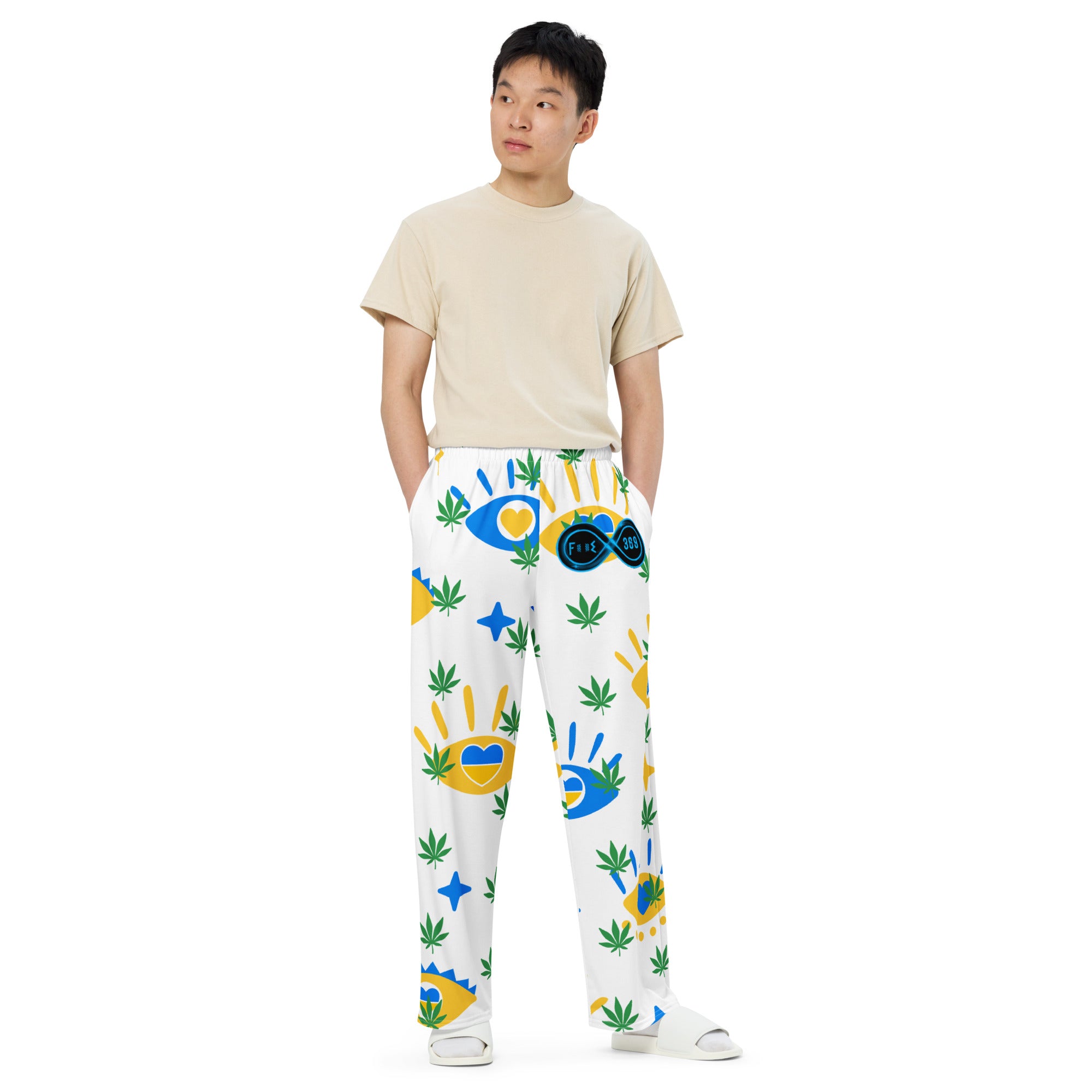 I Love Weed - BFW Lay Around unisex wide-leg pants