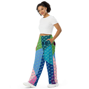 Falling Rainbow - BFW Lay Around unisex wide-leg pants