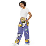 Load image into Gallery viewer, Banana Savage / Purple - BFW Lay Around unisex wide-leg pants
