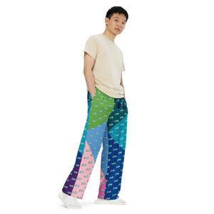 Falling Rainbow - BFW Lay Around unisex wide-leg pants