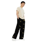 Load image into Gallery viewer, Golden Steppers / Black - BFW Lay Around unisex wide-leg pants
