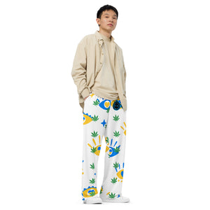 I Love Weed - BFW Lay Around unisex wide-leg pants