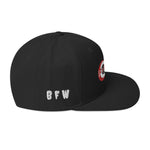 Load image into Gallery viewer, Red &amp; White BFW Bubble Logo - Snapback Hat
