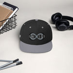 Load image into Gallery viewer, Black &amp; Silver BFW Bubble Logo - Snapback Hat
