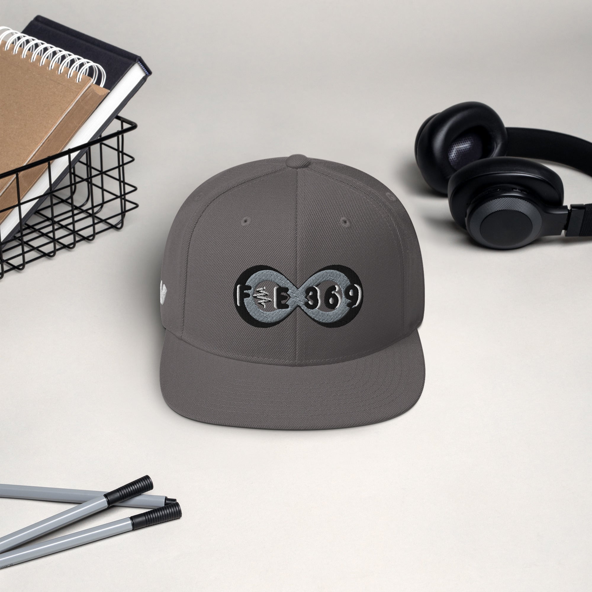 Black & Silver BFW Bubble Logo - Snapback Hat