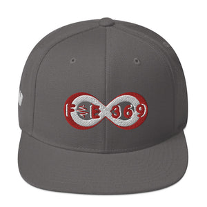 Red & White BFW Bubble Logo - Snapback Hat