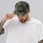 Load image into Gallery viewer, Black &amp; Silver BFW Bubble Logo - Snapback Hat
