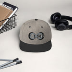 Load image into Gallery viewer, Black &amp; Silver BFW Bubble Logo - Snapback Hat
