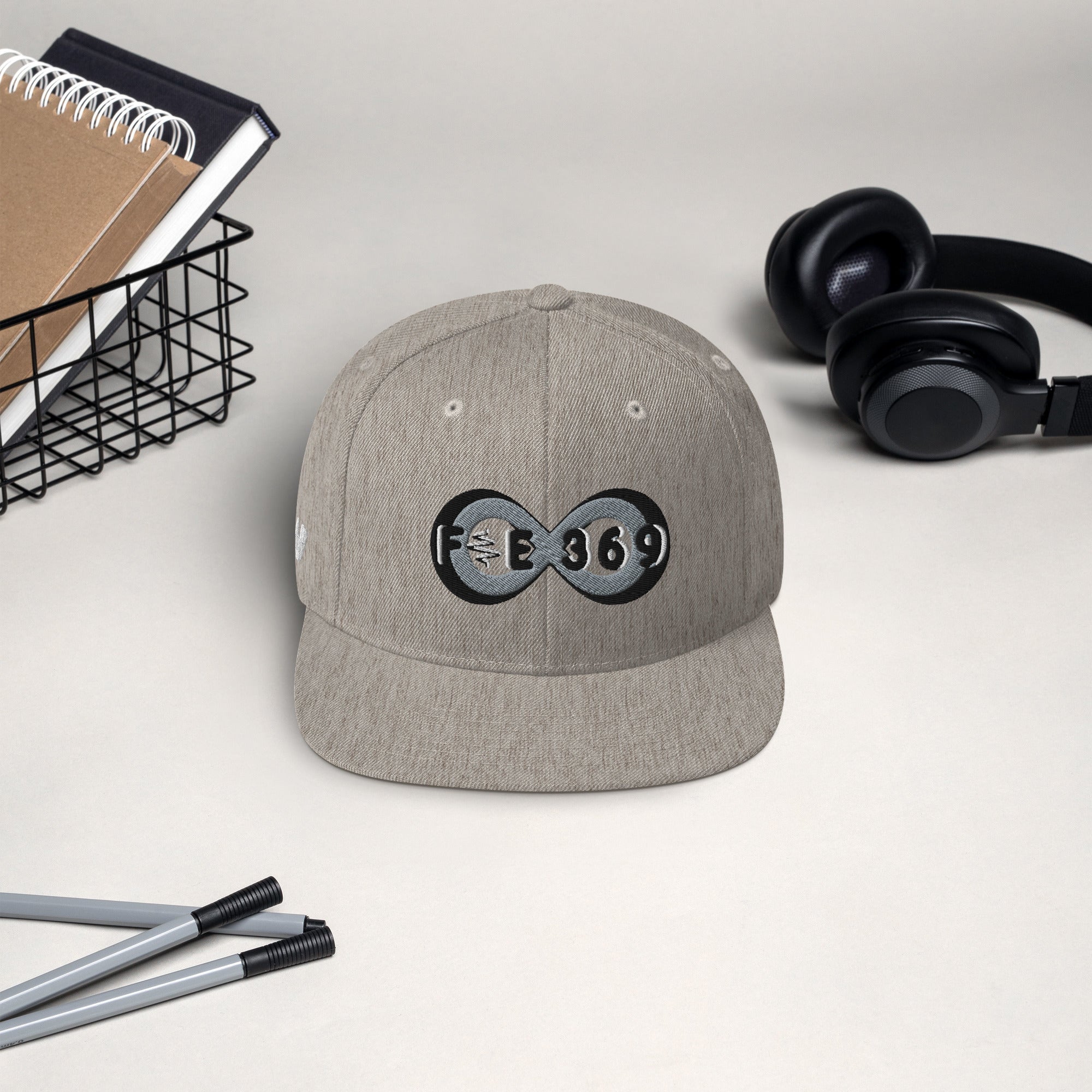 Black & Silver BFW Bubble Logo - Snapback Hat