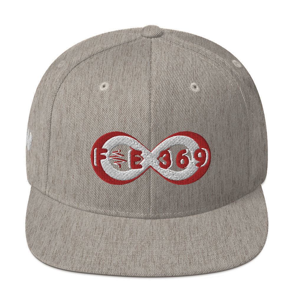 Red & White BFW Bubble Logo - Snapback Hat