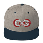 Load image into Gallery viewer, Red &amp; White BFW Bubble Logo - Snapback Hat
