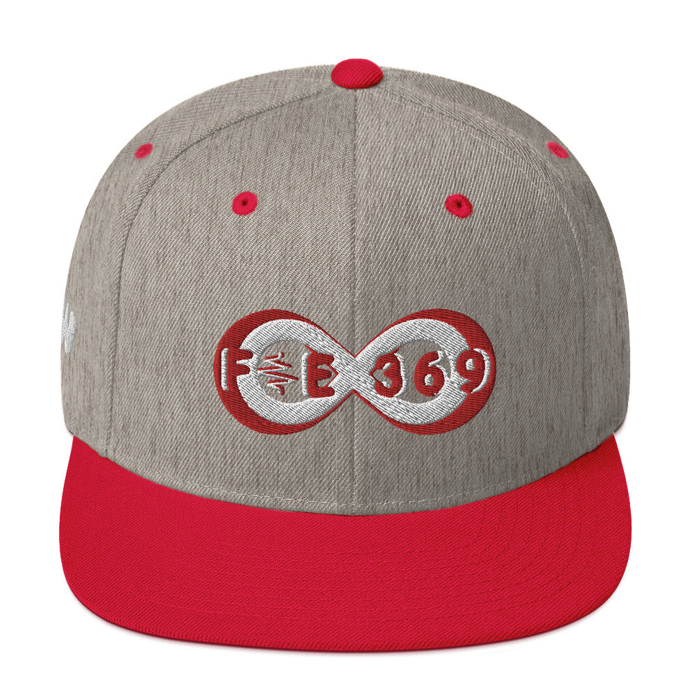 Red & White BFW Bubble Logo - Snapback Hat