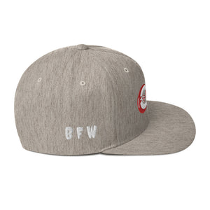 Red & White BFW Bubble Logo - Snapback Hat