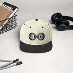 Load image into Gallery viewer, Black &amp; Silver BFW Bubble Logo - Snapback Hat
