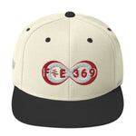 Load image into Gallery viewer, Red &amp; White BFW Bubble Logo - Snapback Hat
